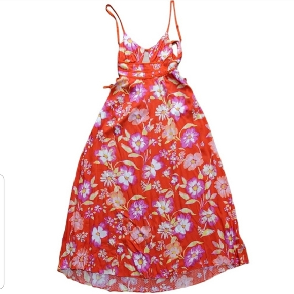 Free People Wisteria Maxi Dress in Pop Combo Size XS - Picture 4 of 6